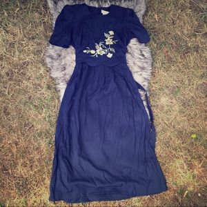 🇺🇸🇬🇧Vintage beautiful blue dress